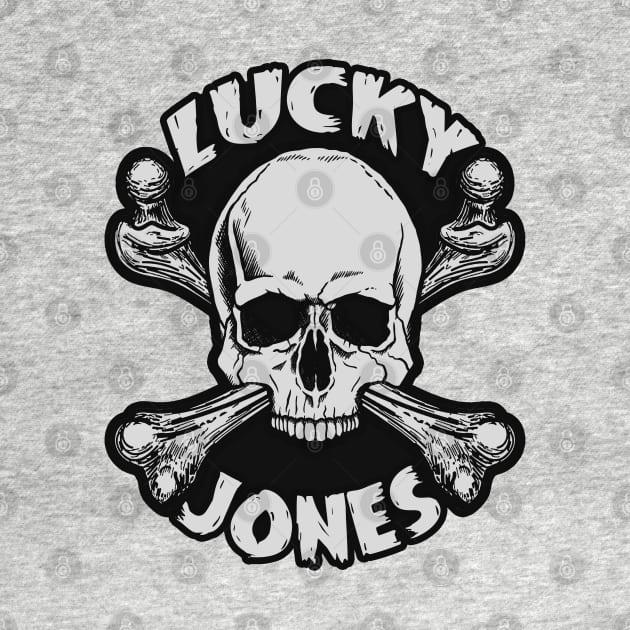 Lucky Jones Skull for Light Colored Shirts by ShredBeard
